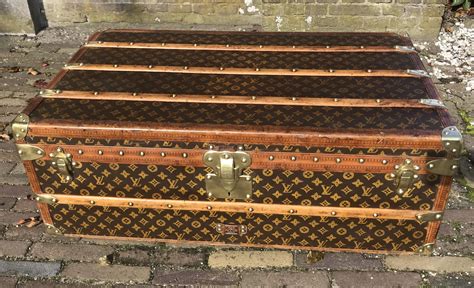 old louis vuitton leather trunk|louis vuitton vintage trunk.